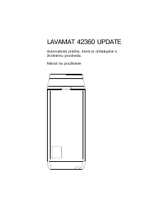 Návod AEG LAV42360 Práčka