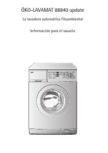 Manual de uso AEG LAV88840 Lavadora
