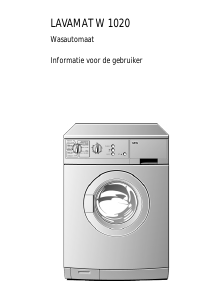 Handleiding AEG LAVW1020-W Wasmachine