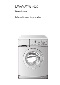 Handleiding AEG LAVW1030-W Wasmachine