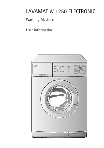 Manual AEG LAVW1250 Washing Machine