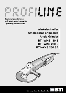 Bedienungsanleitung BTI WKS 230 E Winkelschleifer