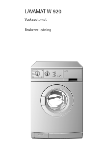 Bruksanvisning AEG LAVW820-W Vaskemaskin