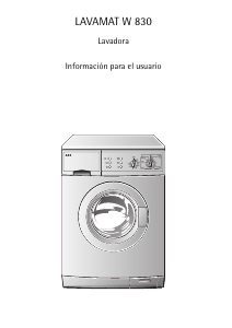 Manual de uso AEG LAVW830 Lavadora