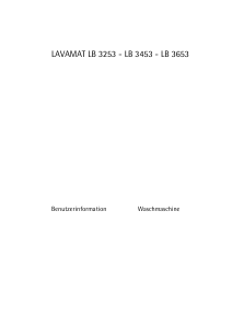 Bedienungsanleitung AEG LB3653 Waschmaschine