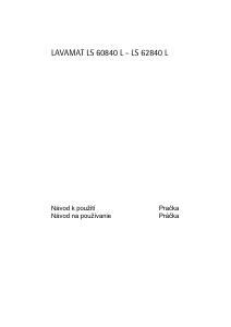 Návod AEG LS60840L Práčka