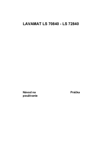 Návod AEG LS72840 Práčka