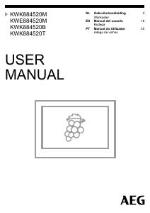 Manual AEG KWK884520T Cave de vinho