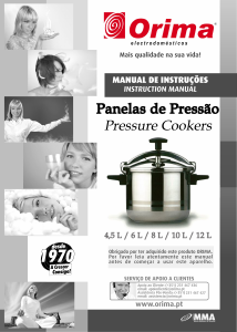Manual Orima 6L Panela pressão