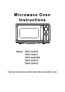 Manuale Candy DIVO G20CO Microonde