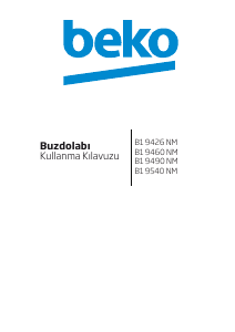 Kullanım kılavuzu BEKO B1 9426 NM Donduruculu buzdolabı