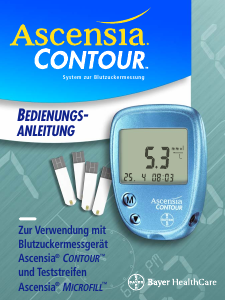 Bedienungsanleitung Ascensia Contour Blutzuckermessgerät