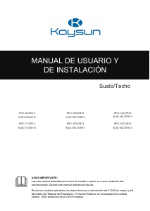 Manual de uso Kaysun KPC-52 DVR13 Aire acondicionado