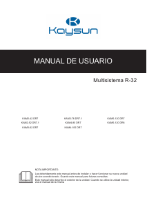 Manual de uso Kaysun KAM5-120 DR8 Aire acondicionado