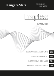 Bedienungsanleitung Krüger and Matz KM0290 Library 4 E-reader