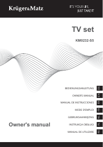 Mode d’emploi Krüger and Matz KM0232-S5 Téléviseur LED