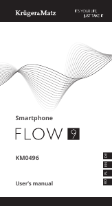 Manual Krüger and Matz KM0496-B Flow 9 Telefon mobil