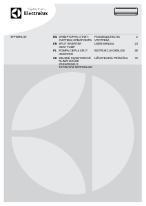 Instrukcja Electrolux EPH09NLIWI Klimatyzator