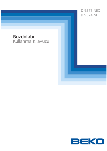 Kullanım kılavuzu BEKO D 9574 NE Donduruculu buzdolabı