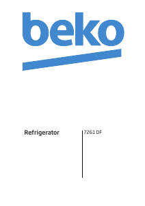 Bruksanvisning BEKO 7261 DF Frys