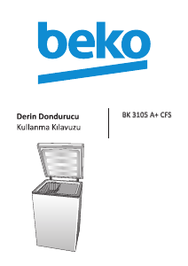 Kullanım kılavuzu BEKO BK 3105 A+ CFS Dondurucu