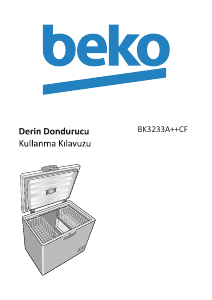 Kullanım kılavuzu BEKO BK 3233 A++ CF Dondurucu