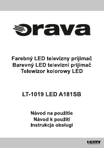 Manuál Orava LT-1019 LED A181SB LED televize