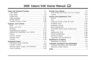 Handleiding Saturn Vue (2005)