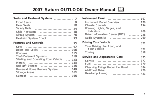 Handleiding Saturn Outlook (2007)