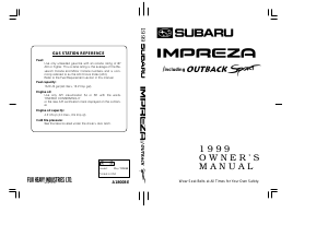 Handleiding Subaru Impreza (1999)