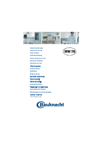 Bedienungsanleitung Bauknecht MW 78 SW Mikrowelle
