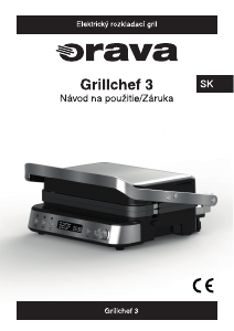 Návod Orava Grillchef 3 Kontaktný gril