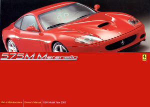 Handleiding Ferrari 575M Maranello (2003)