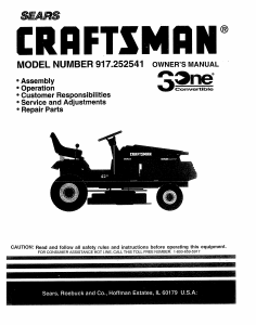 Handleiding Craftsman 917.252541 Grasmaaier