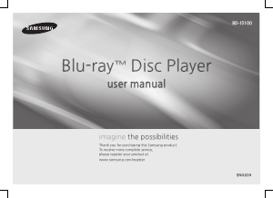 Manual Samsung BD-J5100 Blu-ray Player