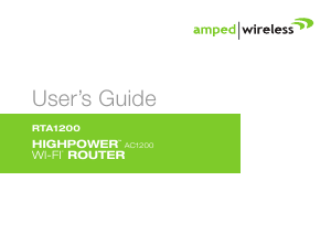 Handleiding Amped Wireless RTA1200 Router