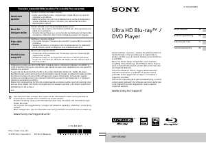 Handleiding Sony UBP-X800M2 Blu-ray speler
