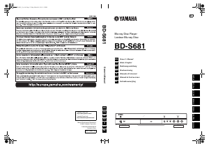 Bedienungsanleitung Yamaha BD-S681 Blu-ray player