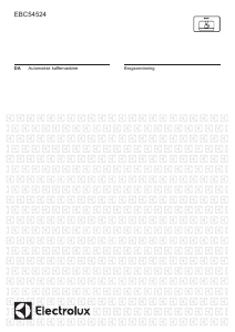 Brugsanvisning Electrolux EBC54524AX Kaffemaskine