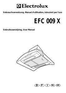 Manual Electrolux EFC009X Cooker Hood