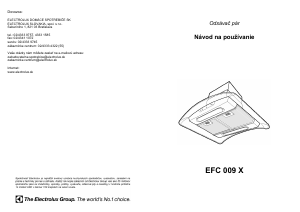 Návod Electrolux EFC009X Digestor