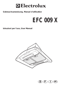 Manual Electrolux EFC009X-CH Cooker Hood