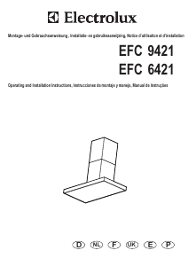 Manual de uso Electrolux EFC9421X Campana extractora