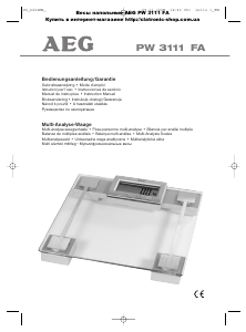 Használati útmutató AEG PW 3111 FA Mérleg