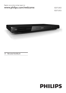 Bedienungsanleitung Philips BDP2800 Blu-ray player