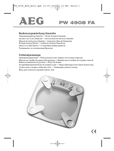 Használati útmutató AEG PW 4908 FA Mérleg