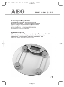 Руководство AEG PW 4913 FA Весы