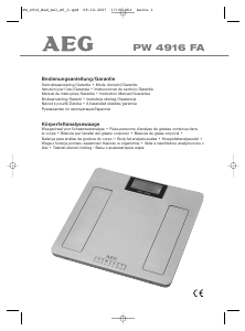 Használati útmutató AEG PW 4916 FA Mérleg