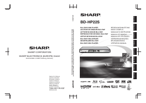 Bruksanvisning Sharp BD-HP22S Blu-ray spelare