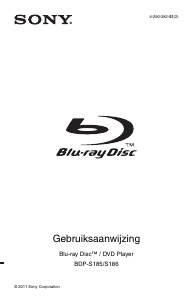 Handleiding Sony BDP-S186 Blu-ray speler